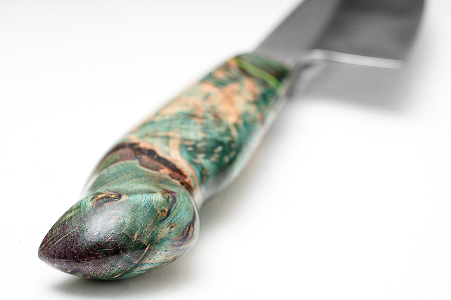 4" Mini Chef's Knife w/ Maple Burl Handle