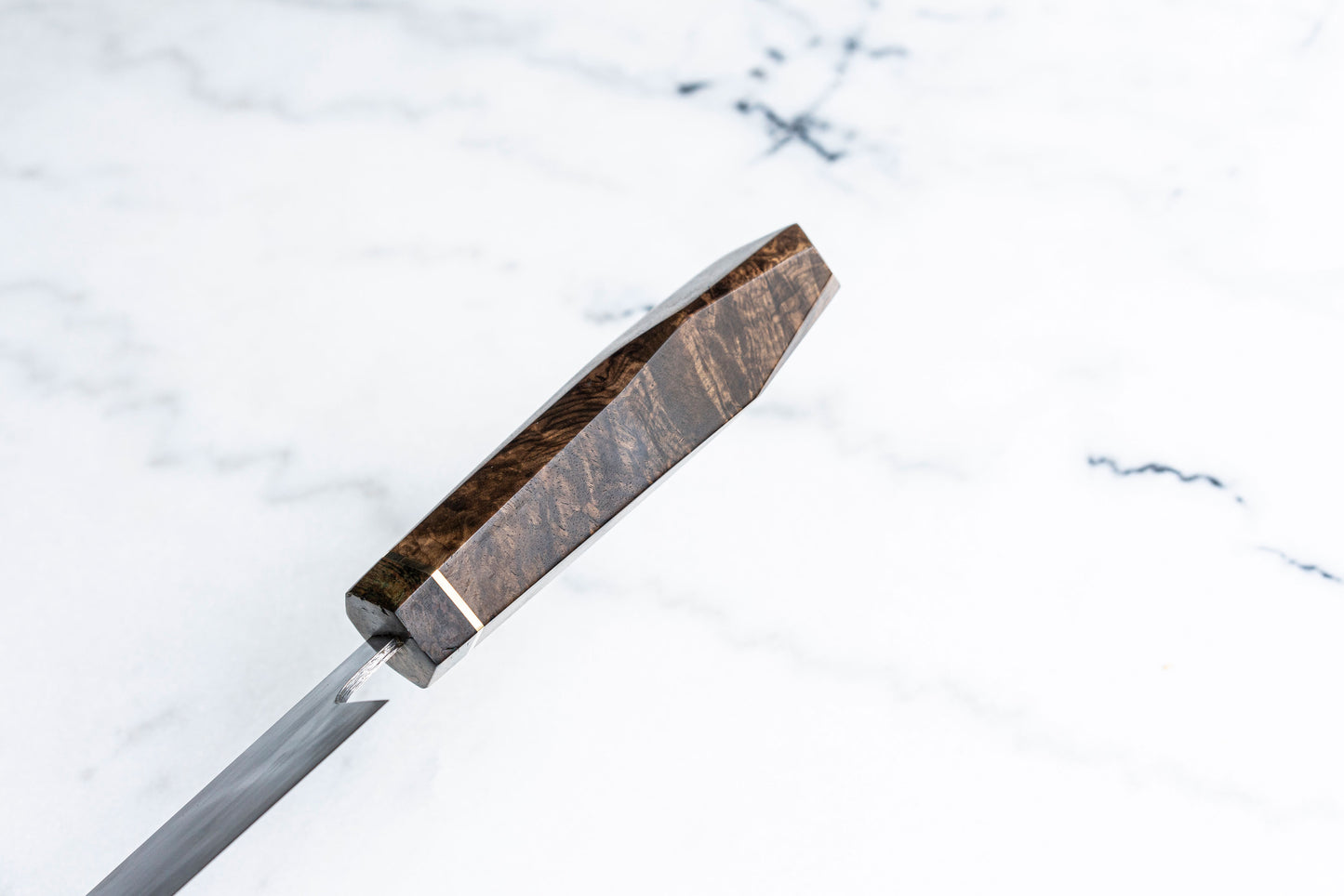 8" Custom Chefs Knife & Walnut Burl handle